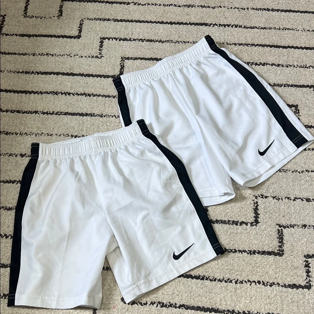 Nike Soccer Shorts with Black Side Panels